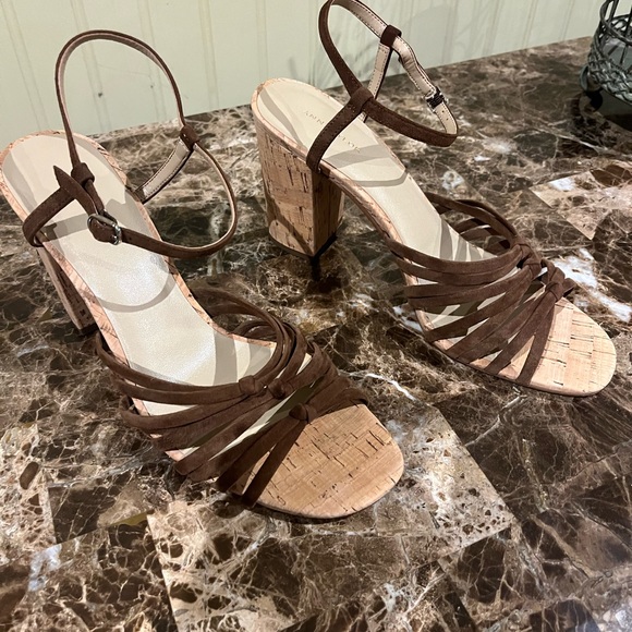Brown Strappy Sandals - Picture 1 of 5
